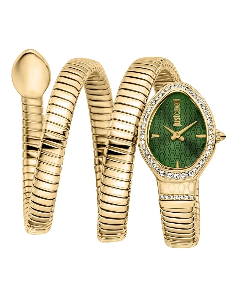Just Cavalli Damenuhr Signature Snake Gold