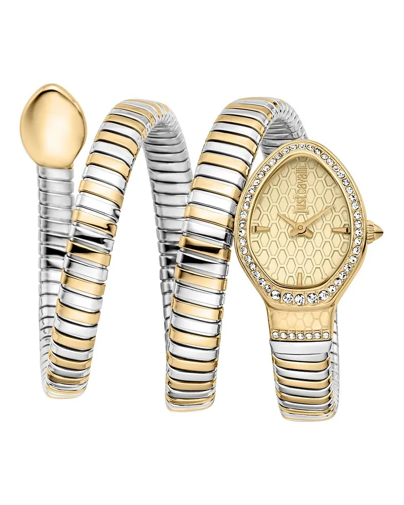 Just Cavalli Damenuhr Signature Snake Gold