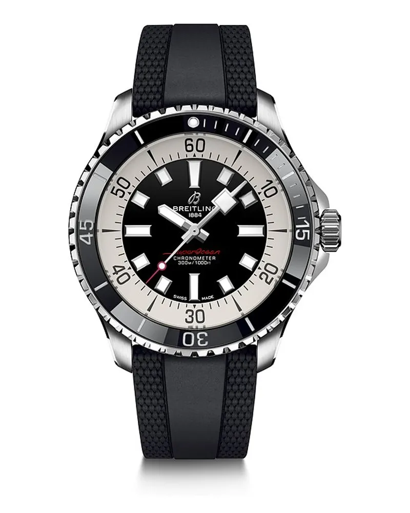 Breitling Herrenuhr Superocean Automatic 44 Silber