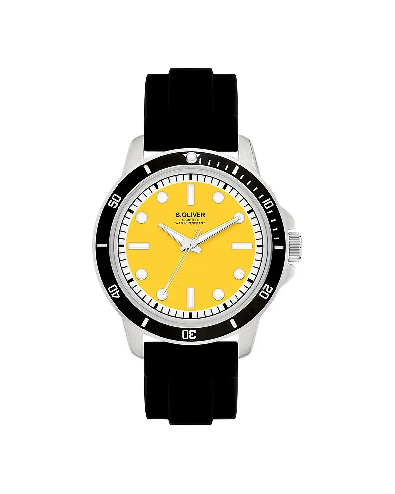 S.Oliver Herrenuhr Sportlich und Schick Silber