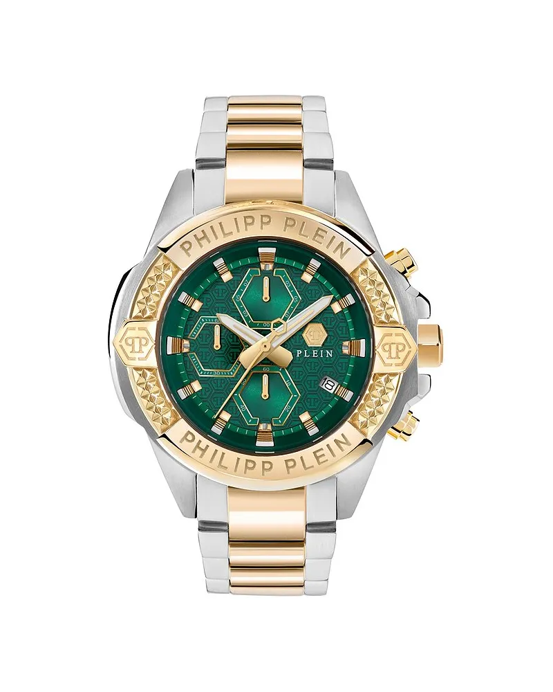 Philipp Plein Herrenuhr The Skull Chrono Bicolor