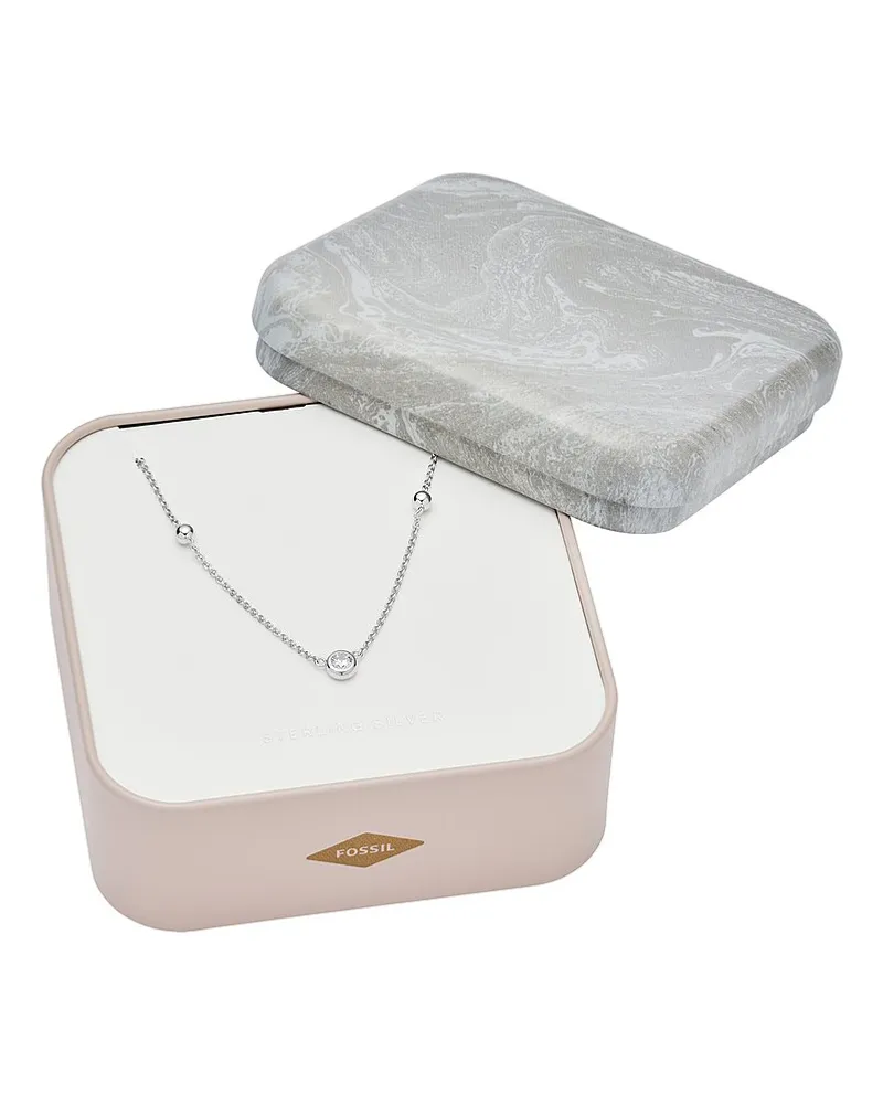 Fossil Kette Silber