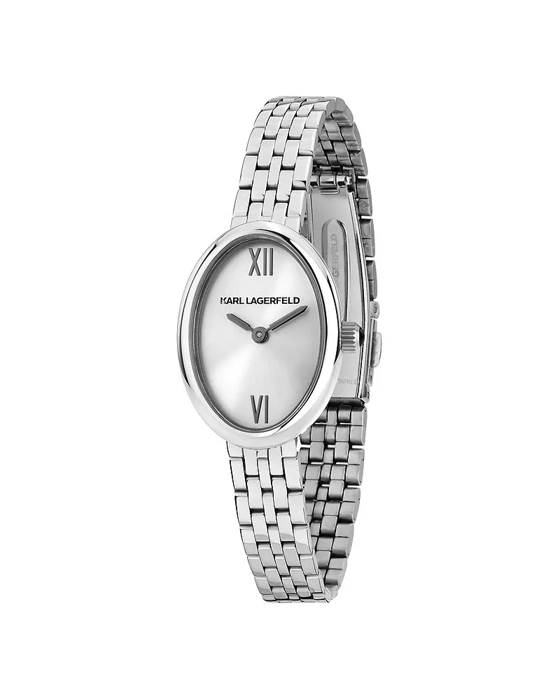 Karl Lagerfeld Damenuhr Oval Allure Silber