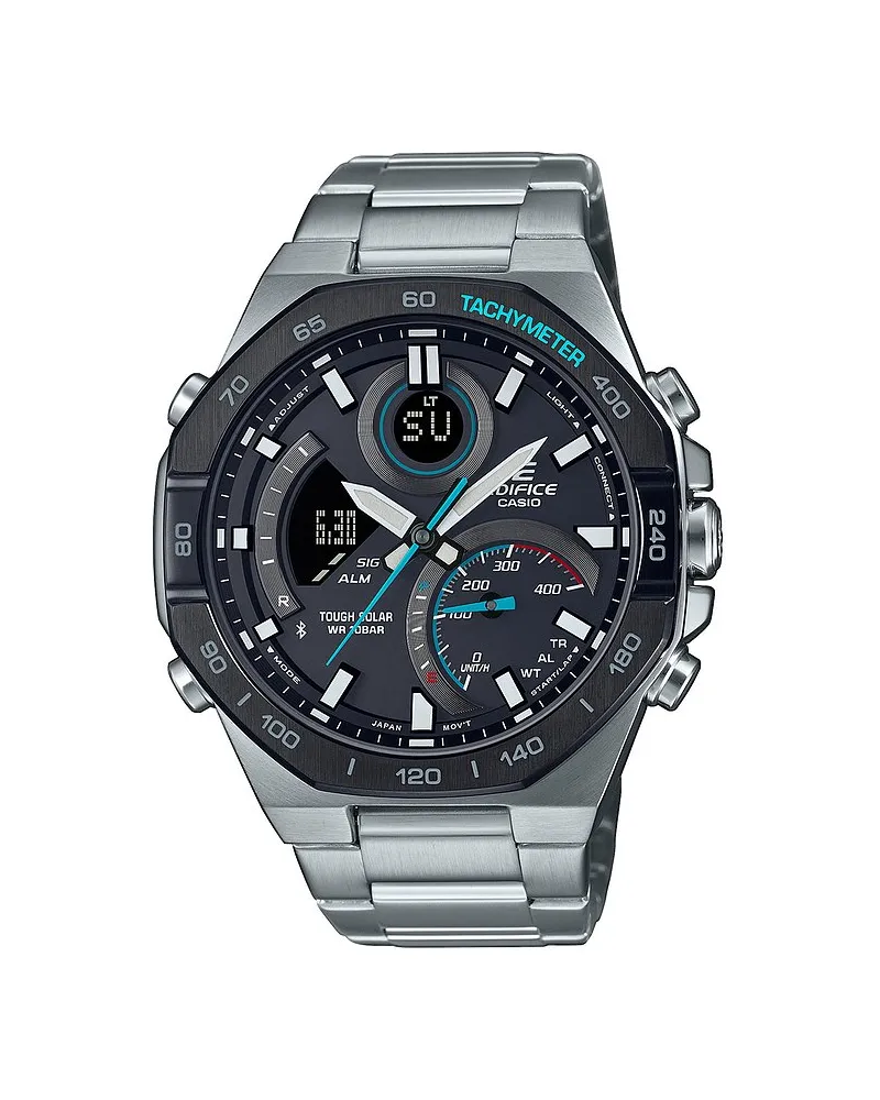 Casio Herrenuhr Bluetooth Silber