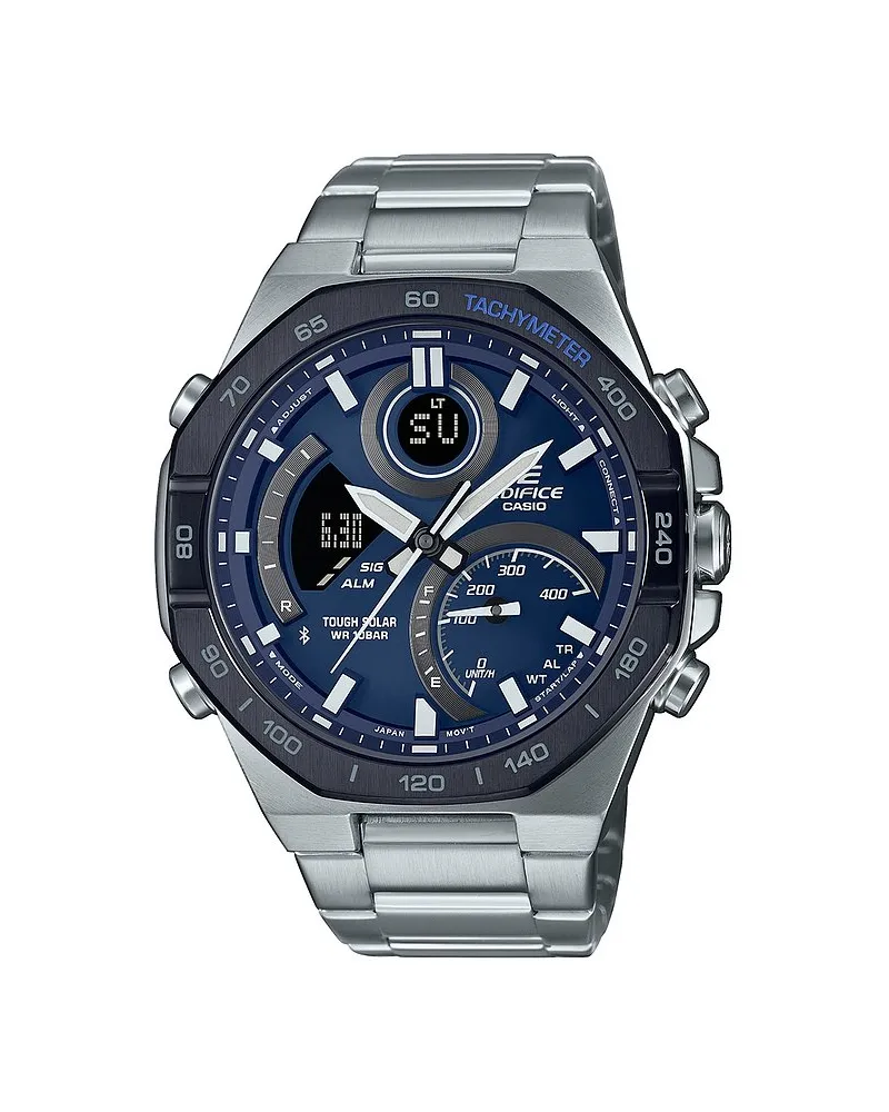 Casio Herrenuhr Bluetooth Silber