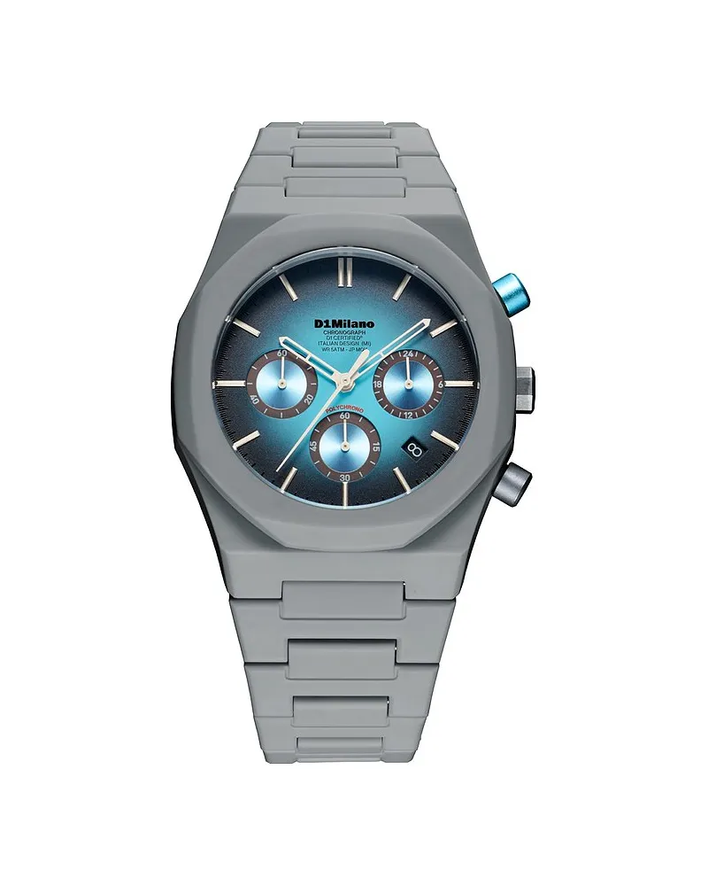 D1 Milano Herrenuhr 40.5mm, Blue Spectrum Blau