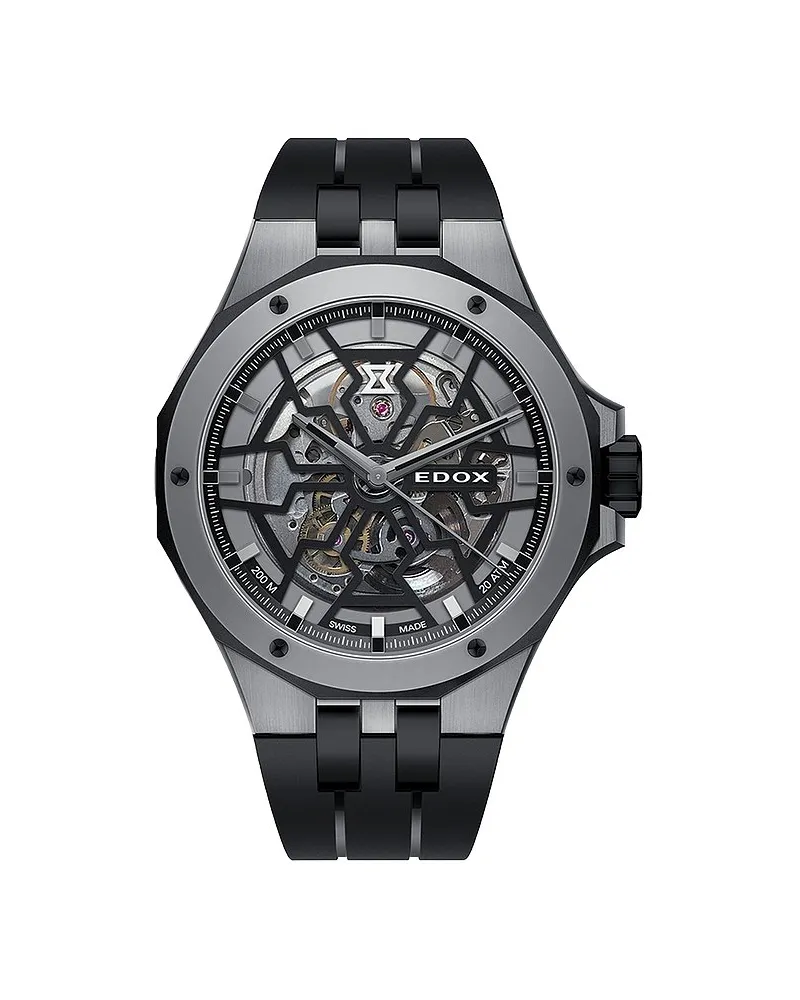 Edox Herrenuhr Delfin Grau