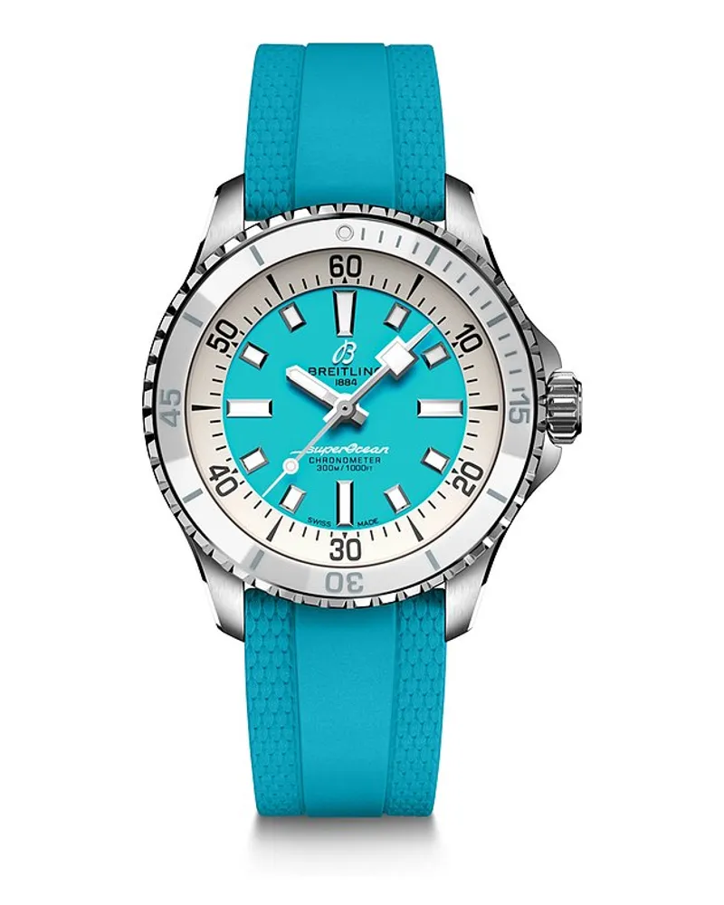 Breitling Damenuhr Superocean Automatic 36 Silber