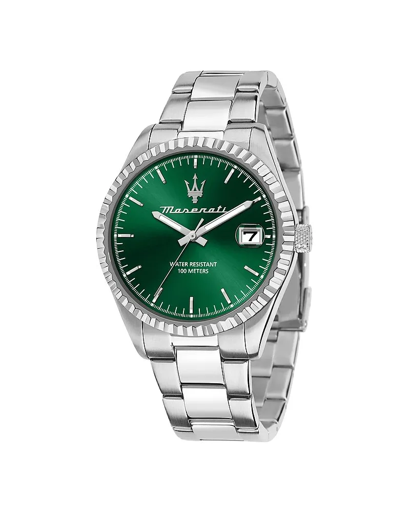 Maserati Herrenuhr Competizione Silber