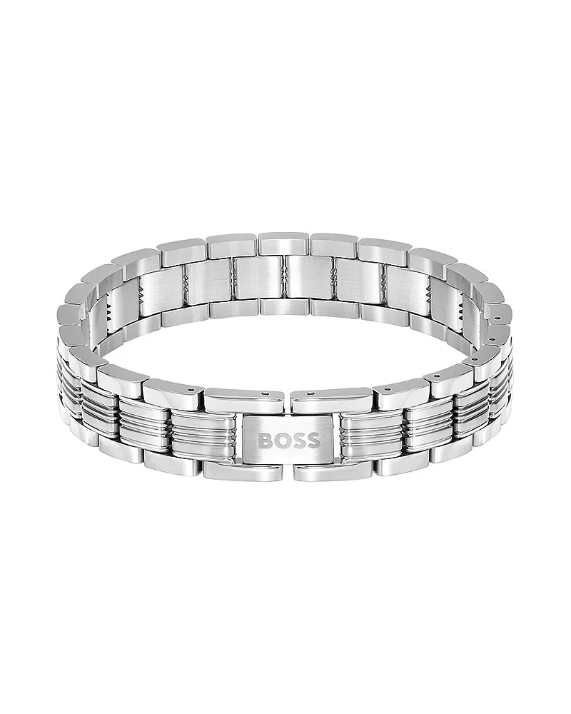HUGO BOSS Armband BOSS EMBLEM Silber