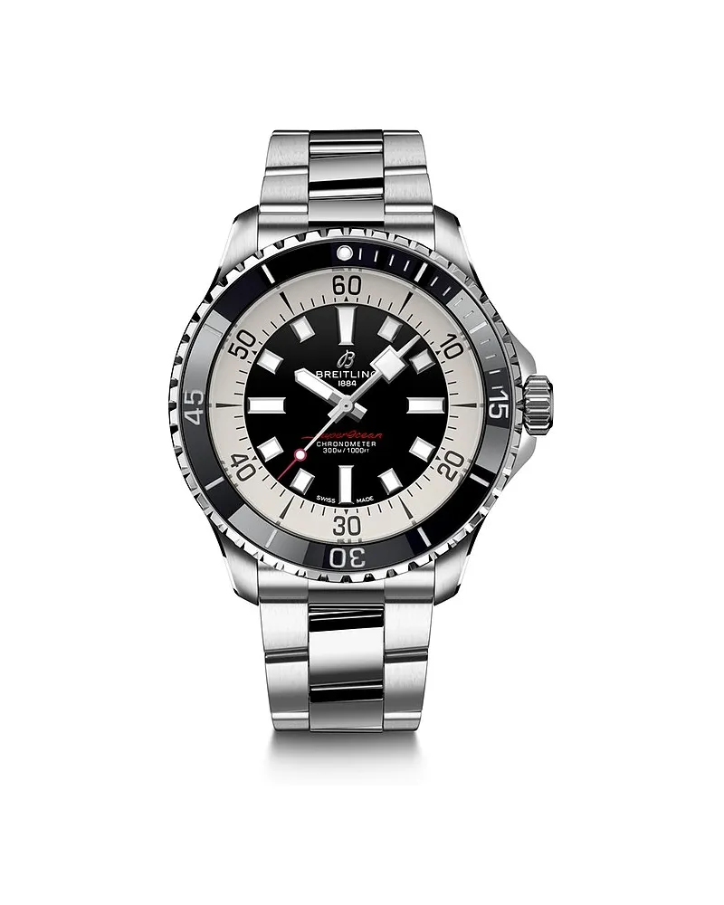 Breitling Herrenuhr Superocean Automatic 44 Silber