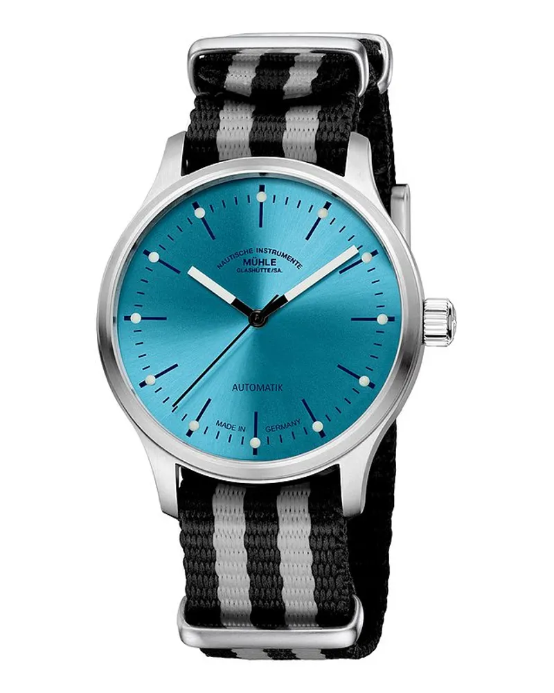 Mühle-Glashütte Herrenuhr Panova Silber