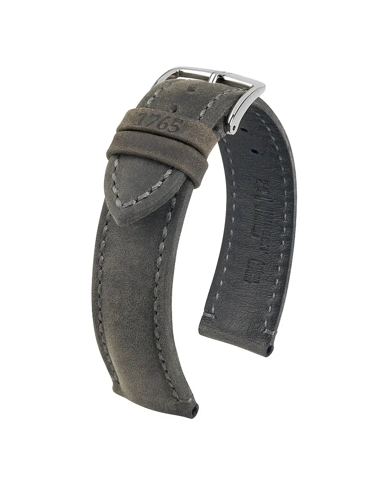 Hirsch Lederband Heritage Grau