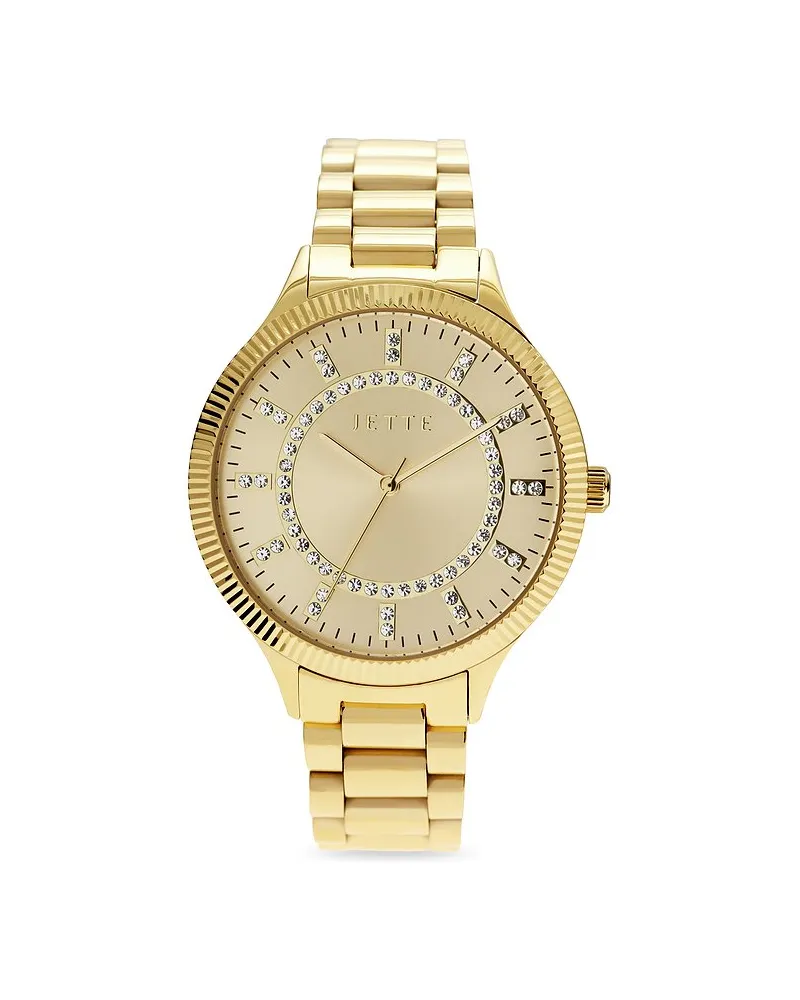 JETTE Damenuhr GLAM Gelbgold