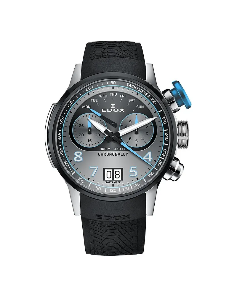 Edox Uhren-Set inkl. Wechselarmband Chronorally Silber
