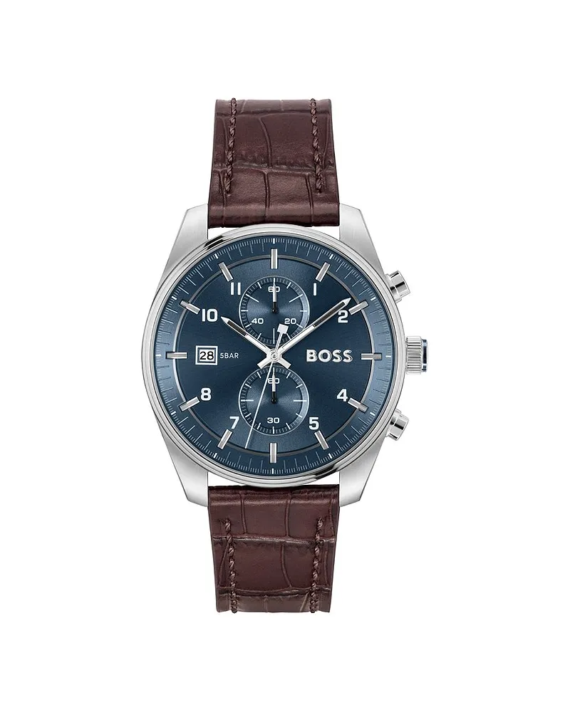 HUGO BOSS Chronograph Skytraveller Silber