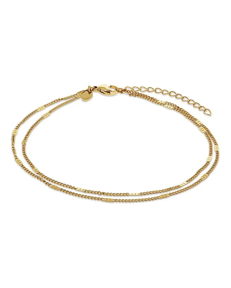 FAVS. Fußkette Gelbgold