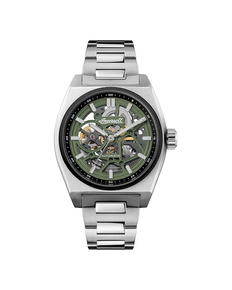 Ingersoll Herrenuhr The Vert Silber