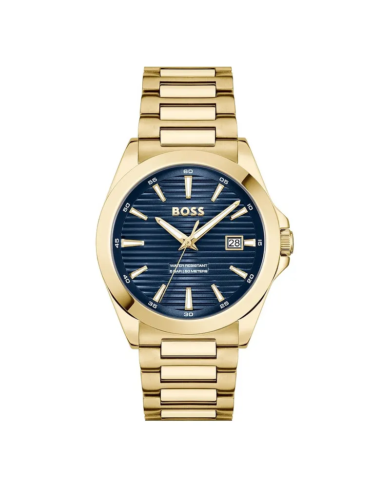 HUGO BOSS Herrenuhr Strike Gold