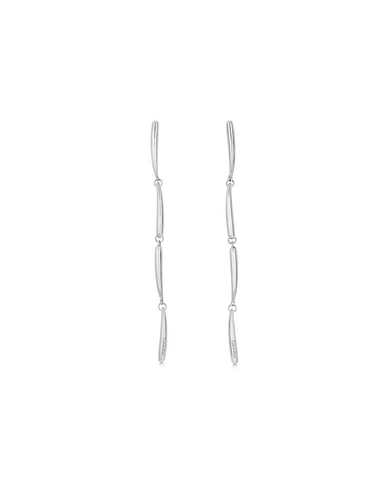 Calvin Klein Ohrhänger ELONGATED DROP LE Silber