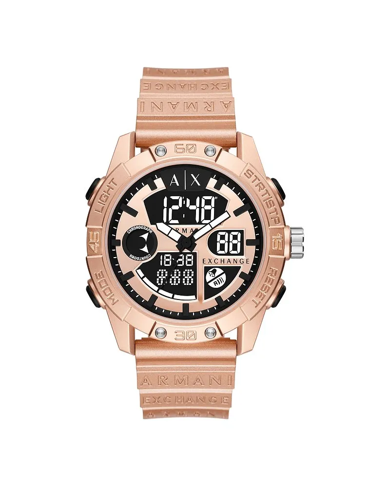 Armani Exchange Herrenuhr Roségold