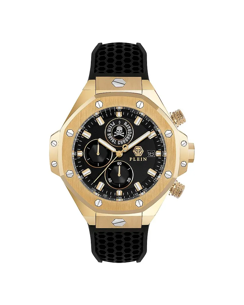 Philipp Plein Herrenuhr Plein Chrono Royal Gold