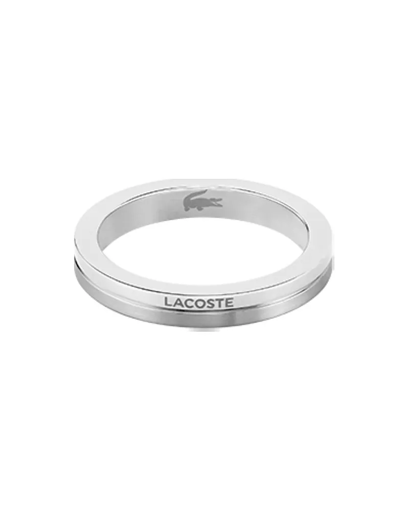 Lacoste Edelstahlring Silber