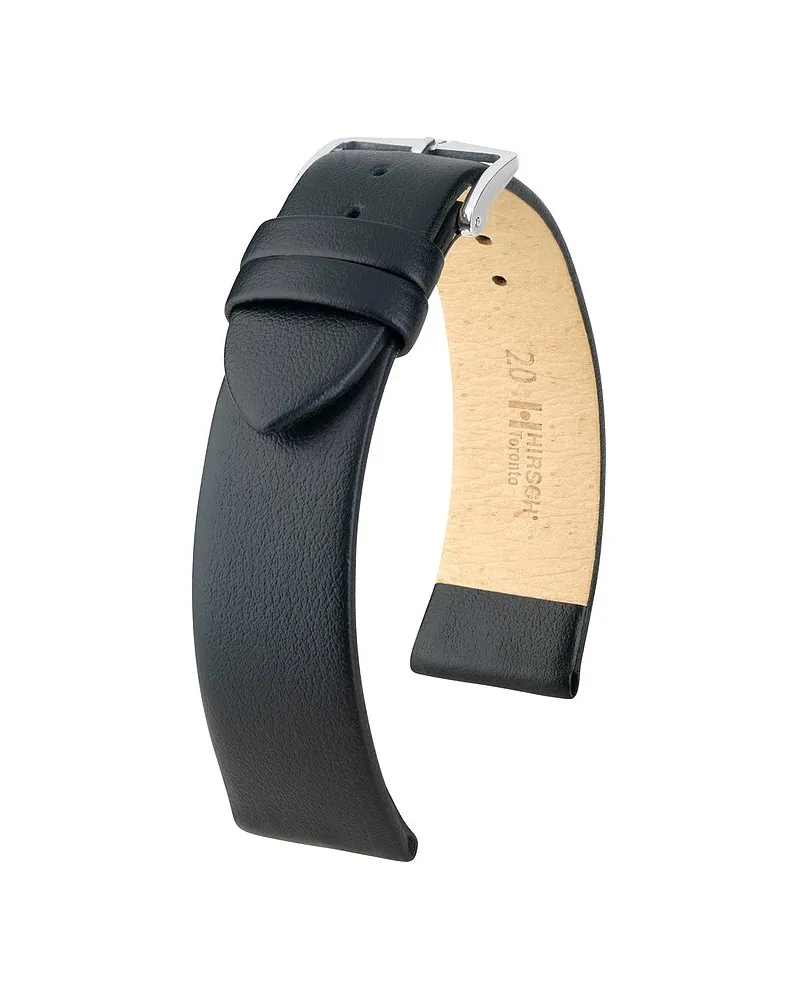 Hirsch Lederband Toronto Schwarz