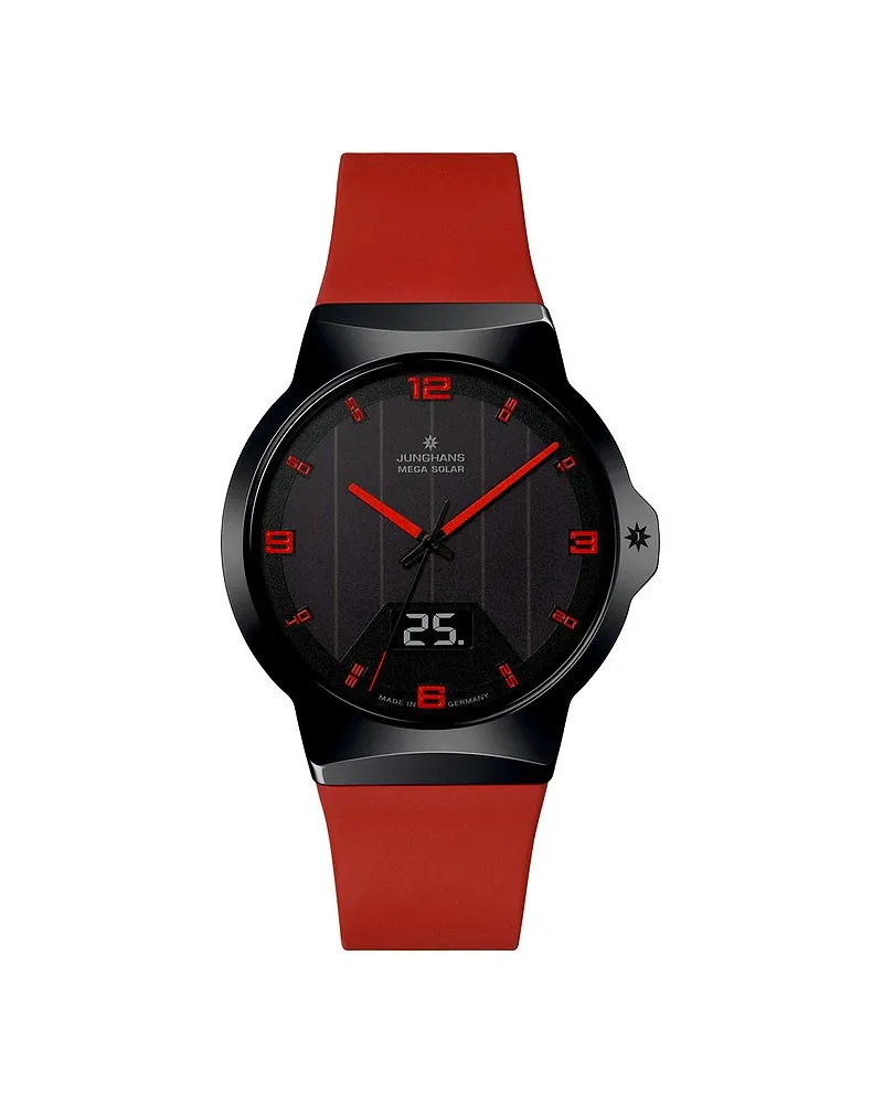 Junghans Herrenuhr Mega Solar Schwarz
