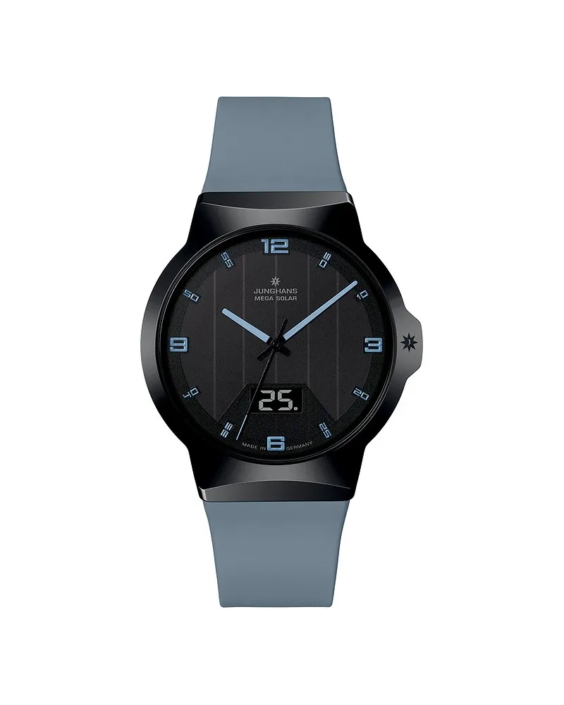Junghans Herrenuhr Mega Solar Schwarz