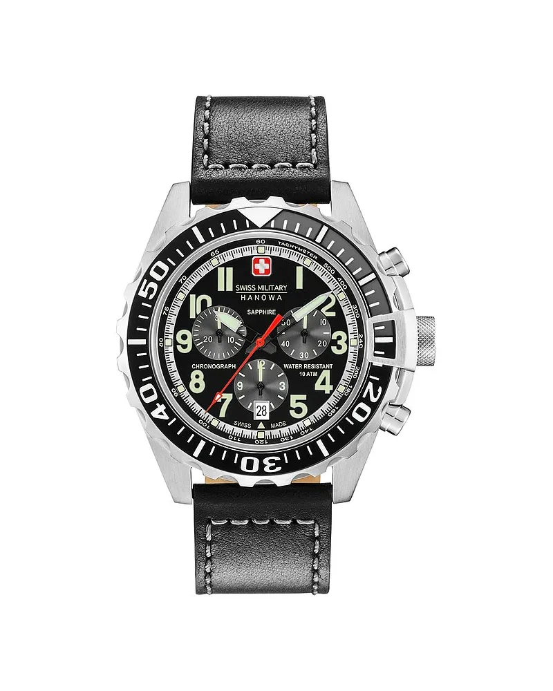 Swiss Military Herrenuhr Silber