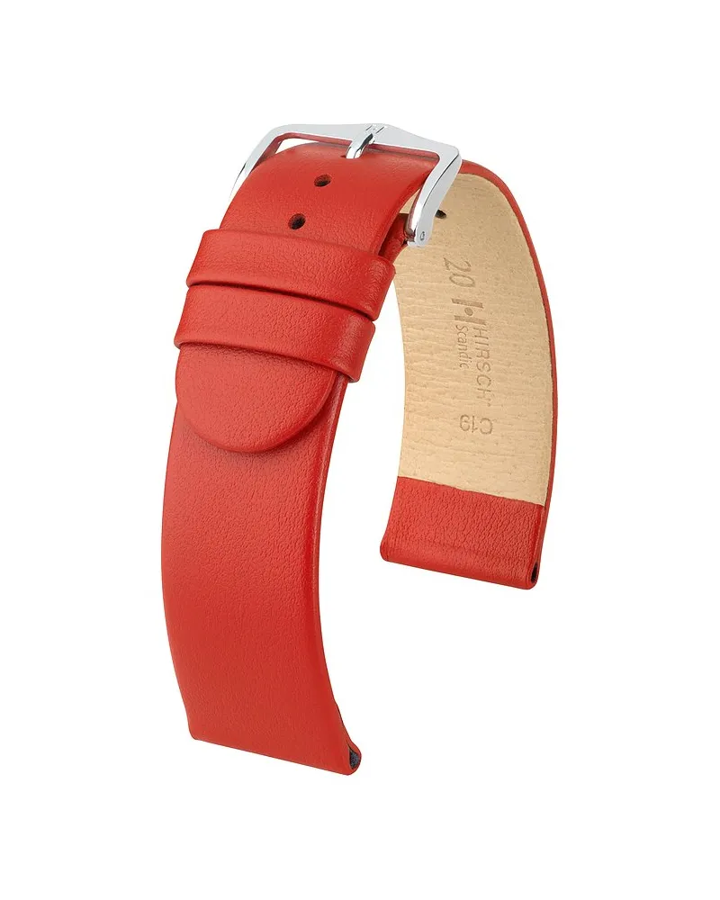 Hirsch Lederband Scandic Rot