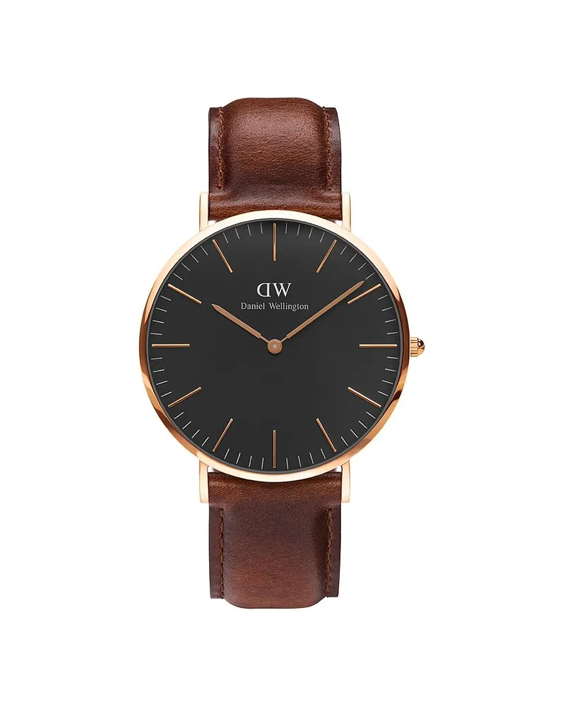 Daniel Wellington Herrenuhr Classic Black Roségold