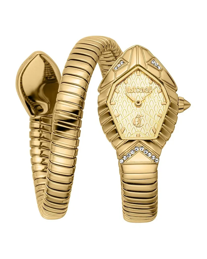 Just Cavalli Damenuhr Signature Snake Gold