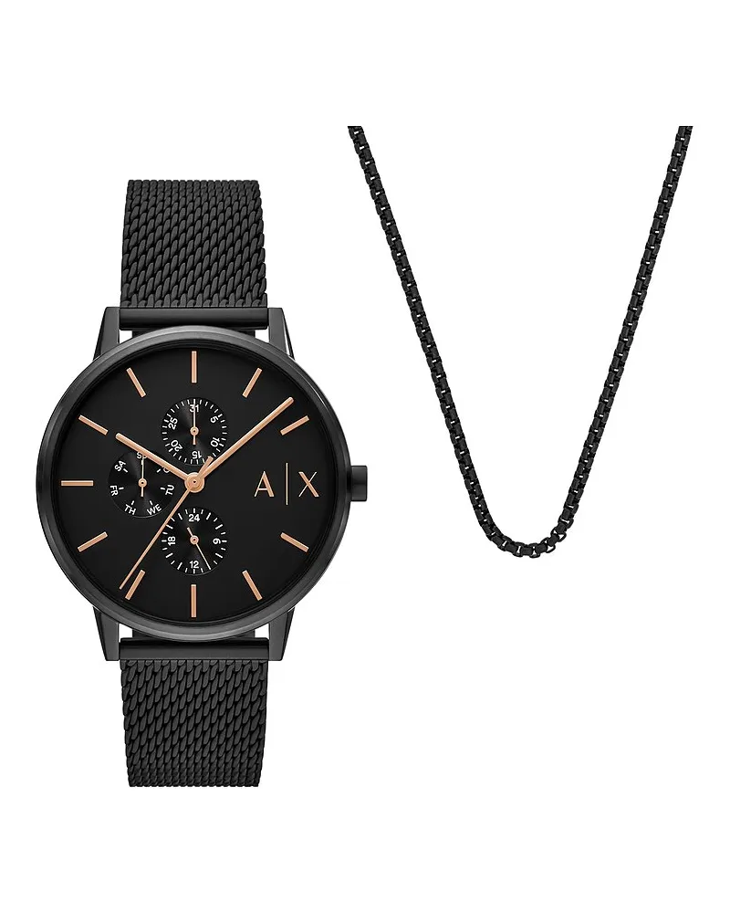Armani Exchange Uhren-Set Schwarz