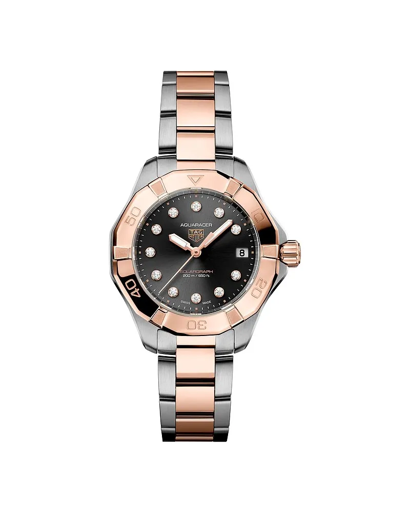 TAG Heuer Damenuhr Aquaracer Professional 200 Solargraph Silber