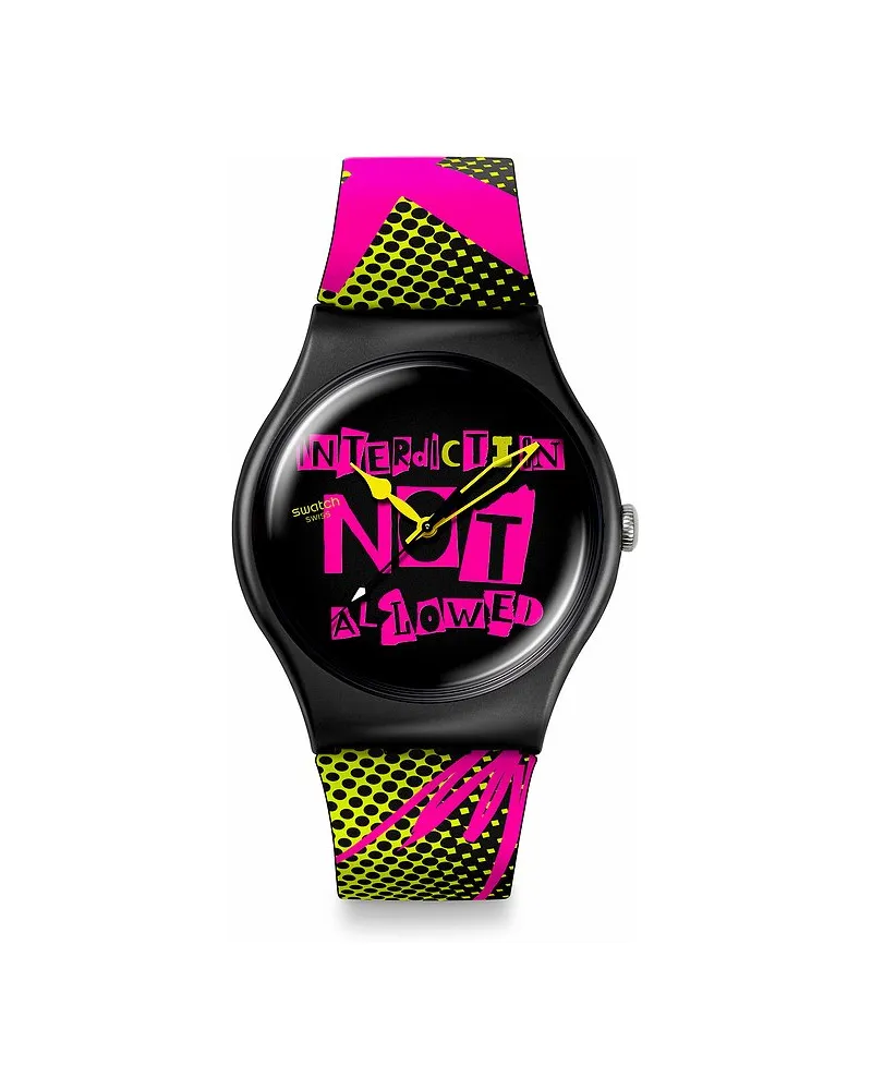 Swatch Unisexuhr 2507 SWATCH NO RULES Schwarz