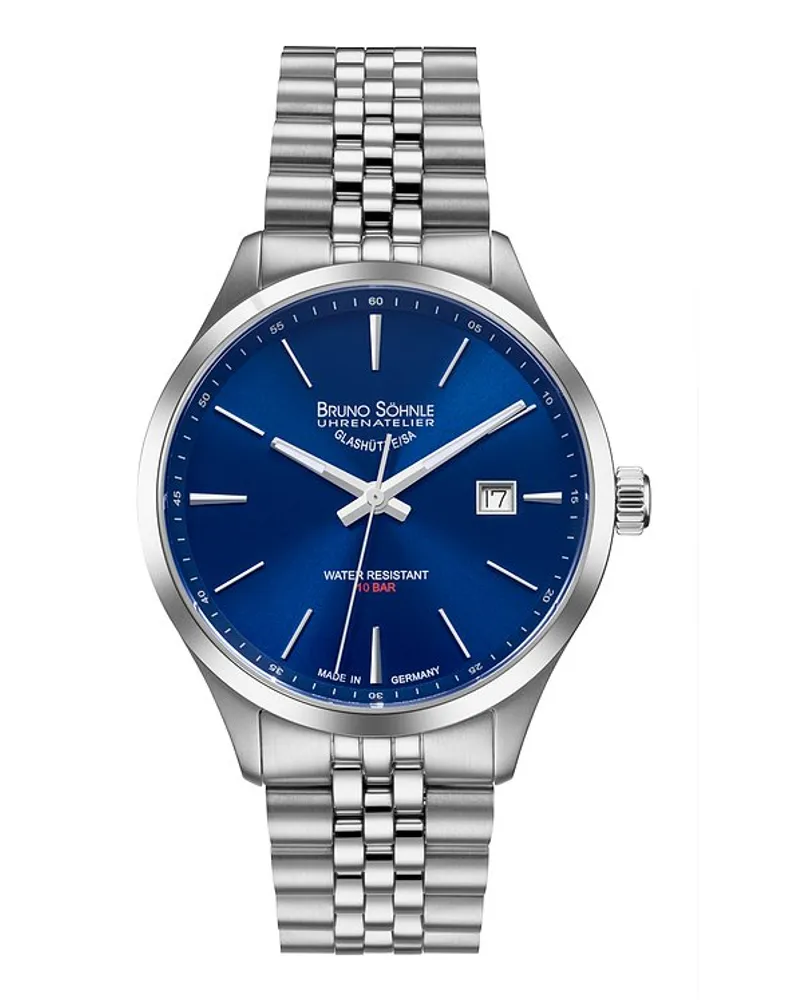 Bruno Söhnle Herrenuhr Turin II Big Silber