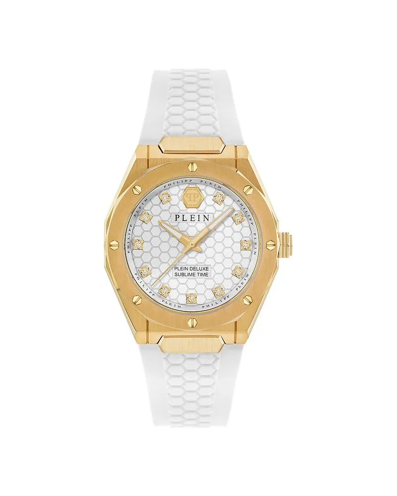 Philipp Plein Damenuhr High-Conic Gelbgold