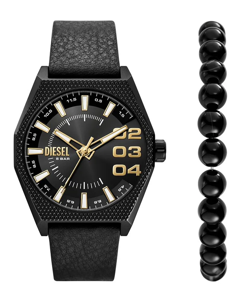 Diesel Uhren-Set SCRAPER Schwarz
