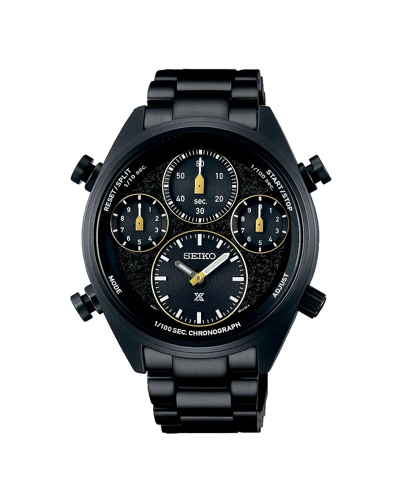 Seiko Chronograph Speedtimer Schwarz