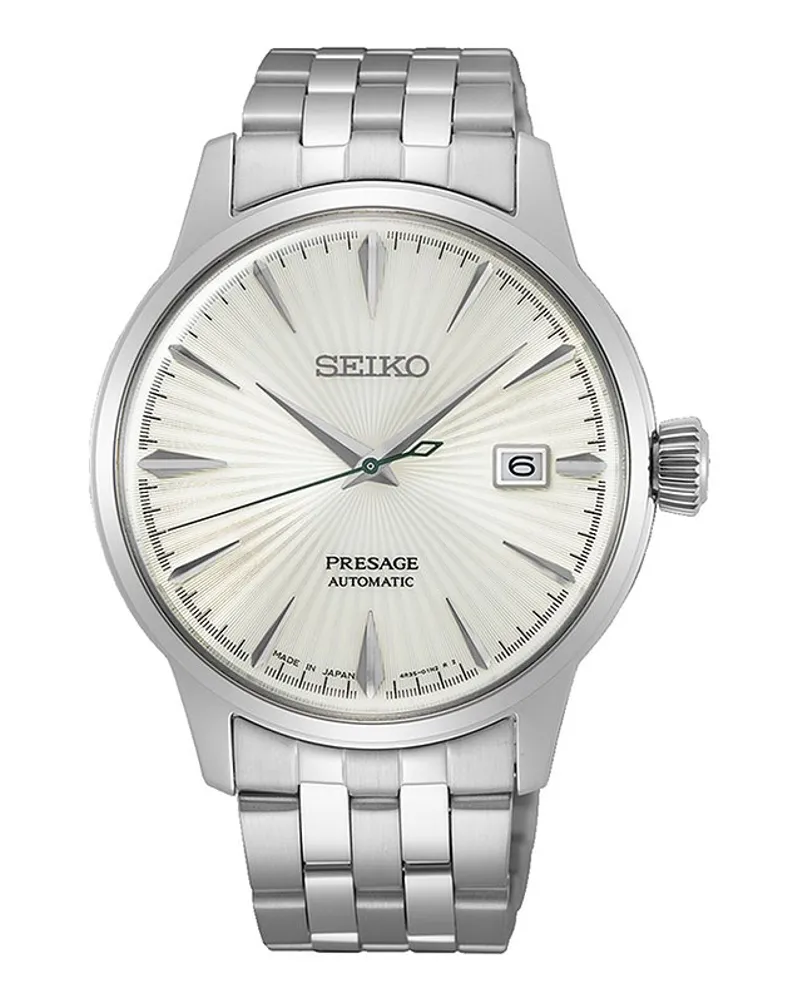 Seiko Herrenuhr Basic Line Silber