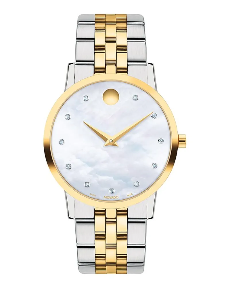 Movado Damenuhr Museum Classic Bicolor