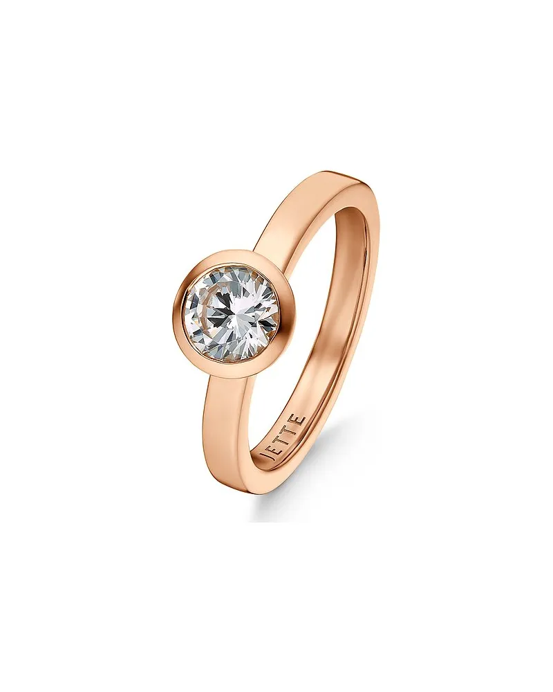 JETTE Damenring SOLITAIRE Roségold