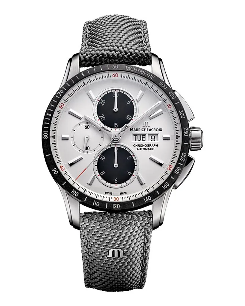 Maurice Lacroix Chronograph Pontos S Chronograph Automatic Silber