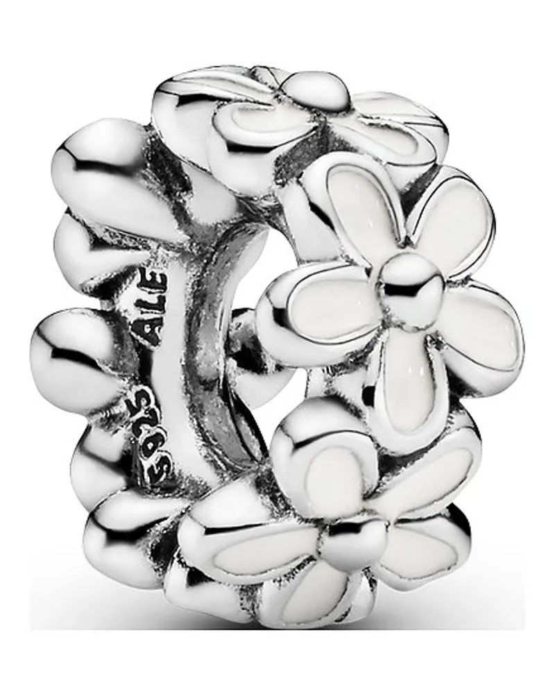 Pandora Charm Moments Weiße Gänseblümchen Zwischenelement Silber
