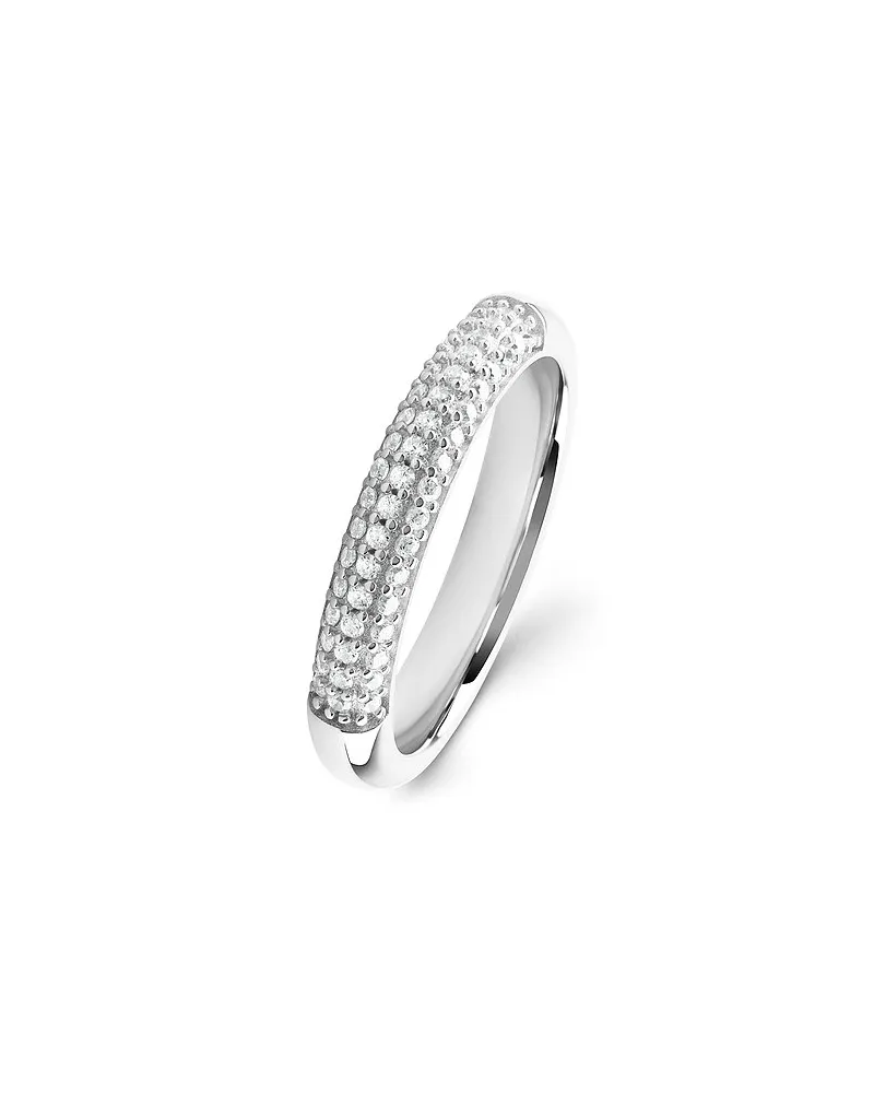 Esprit Damenring Pave Silber