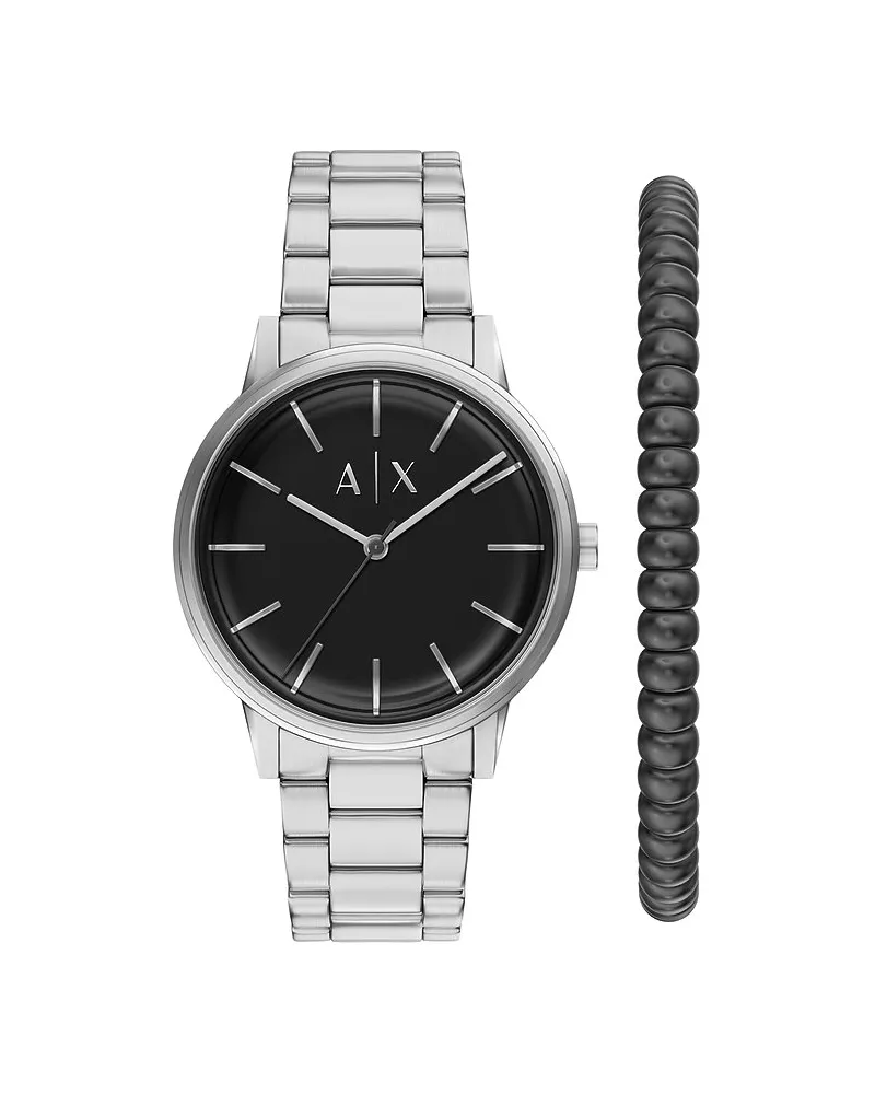 Armani Exchange Uhren-Set Silber