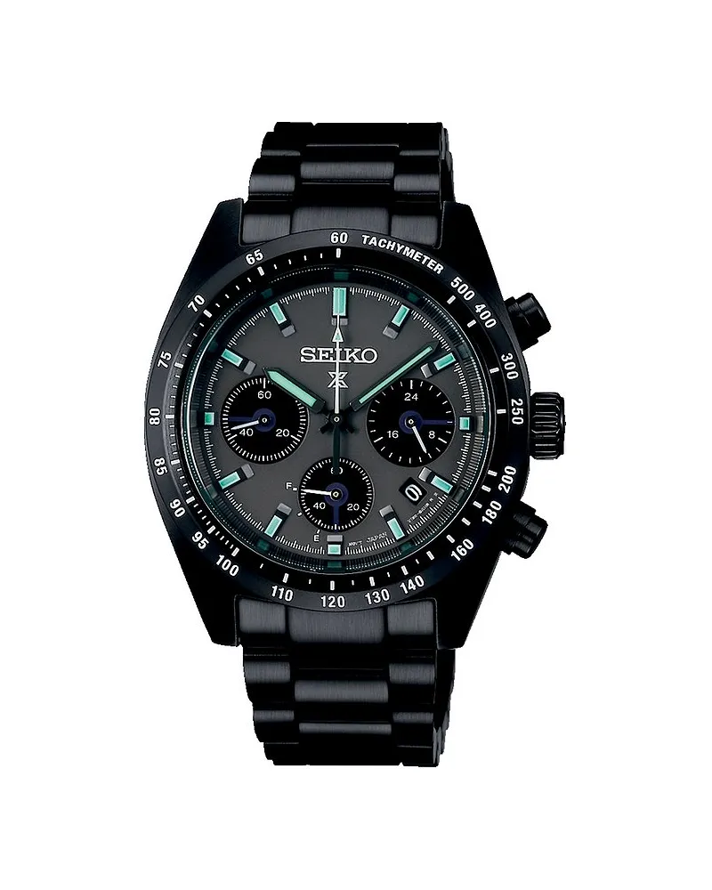 Seiko Chronograph Speedtimer Schwarz