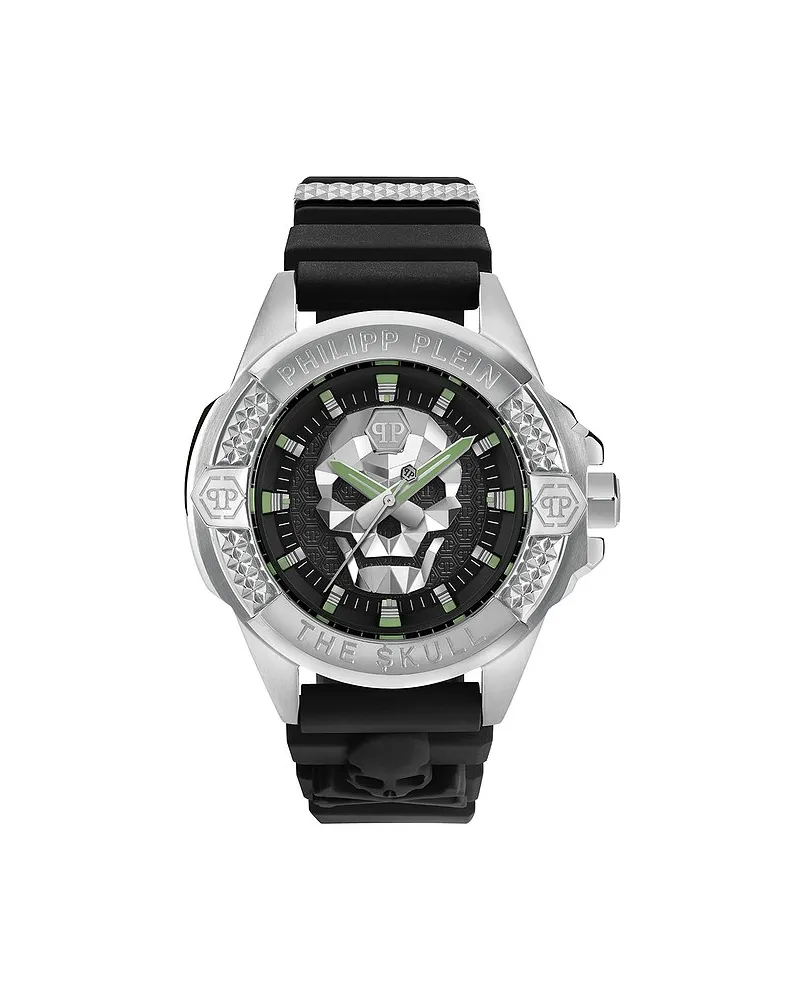 Philipp Plein Herrenuhr The Skull Silber